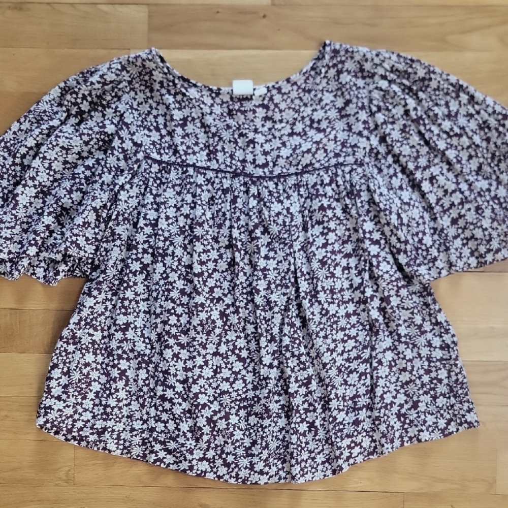 Gap Floral Printed Gauze Swing Top